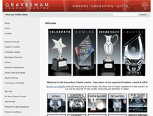 Tablet Screenshot of graveshamtrophycentre.com